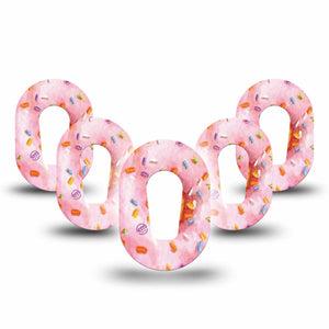 ExpressionMed Donut Sprinkles Dexcom G6 Mini Overpatch 5-Pack Tape