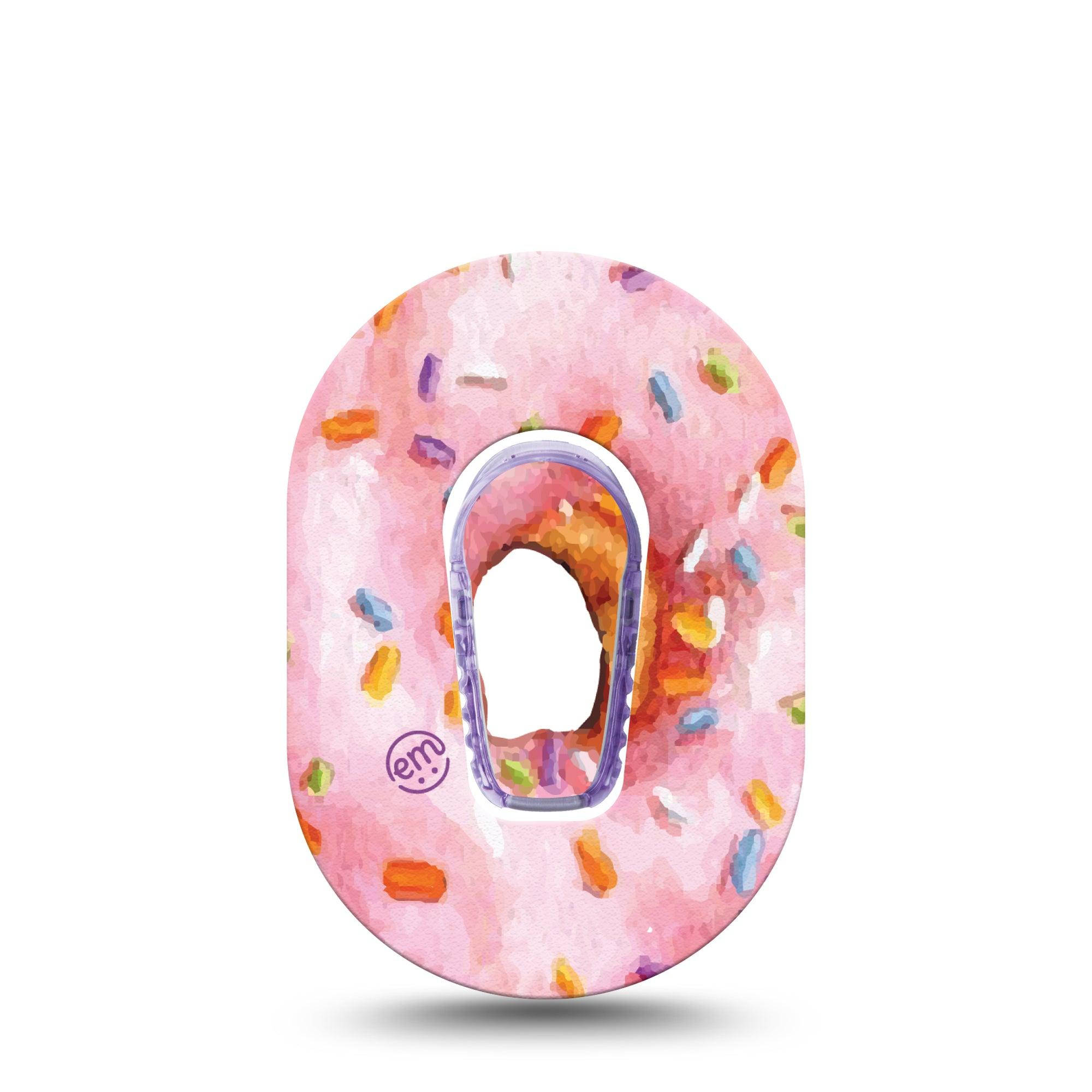 ExpressionMed Donut Sprinkles Dexcom G6 Mini Overpatch Single Tape and Sticker