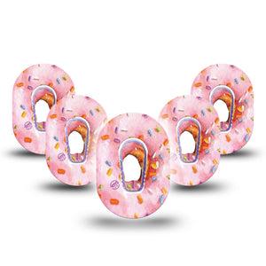 ExpressionMed Donut Sprinkles Dexcom G6 Mini Overpatch 5-Pack Tape and 5-Pack Sticker