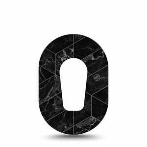 Black Marble Dexcom G6 Mini Patch Single Tape
