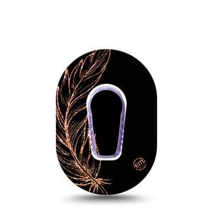 Dusted Feather Dexcom G6 Mini Tape Single Tape and Sticker