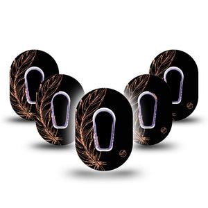 Dusted Feather Dexcom G6 Mini Tapes 5-Pack Tape and 5-Pack Sticker