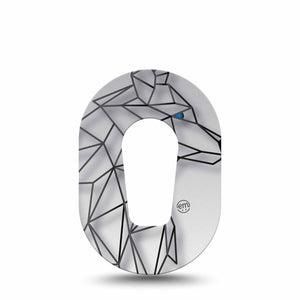 ExpressionMed Iron Wolf Dexcom G6 Mini Cover Single Tape