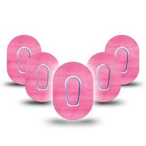 ExpressionMed Pink Horizon G6 Mini Dexcom Adhesives 5-Pack Tape and Sticker