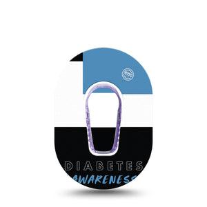 ExpressionMed Diabetes Awareness G6 Mini Tape Single Sticker and Tape