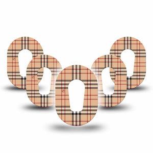 ExpressionMed Plaid and Bougie Dexcom G6 Mini CGM Patch 5-Pack