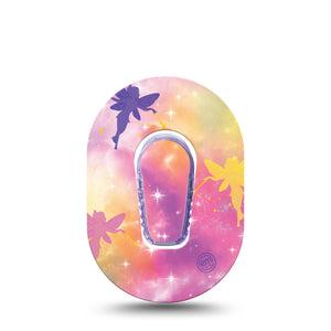 ExpressionMed Fairy Dust Dexcom G6 Mini Patch with center sticker