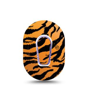 ExpressionMed Tiger Dexcom G6 Mini Cover with center sticker