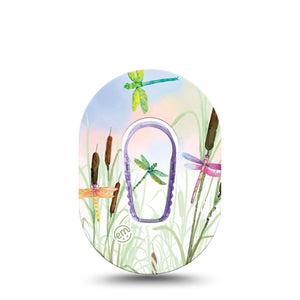 ExpressionMed Dragonfly Dexcom G6 Mini Cover with center sticker