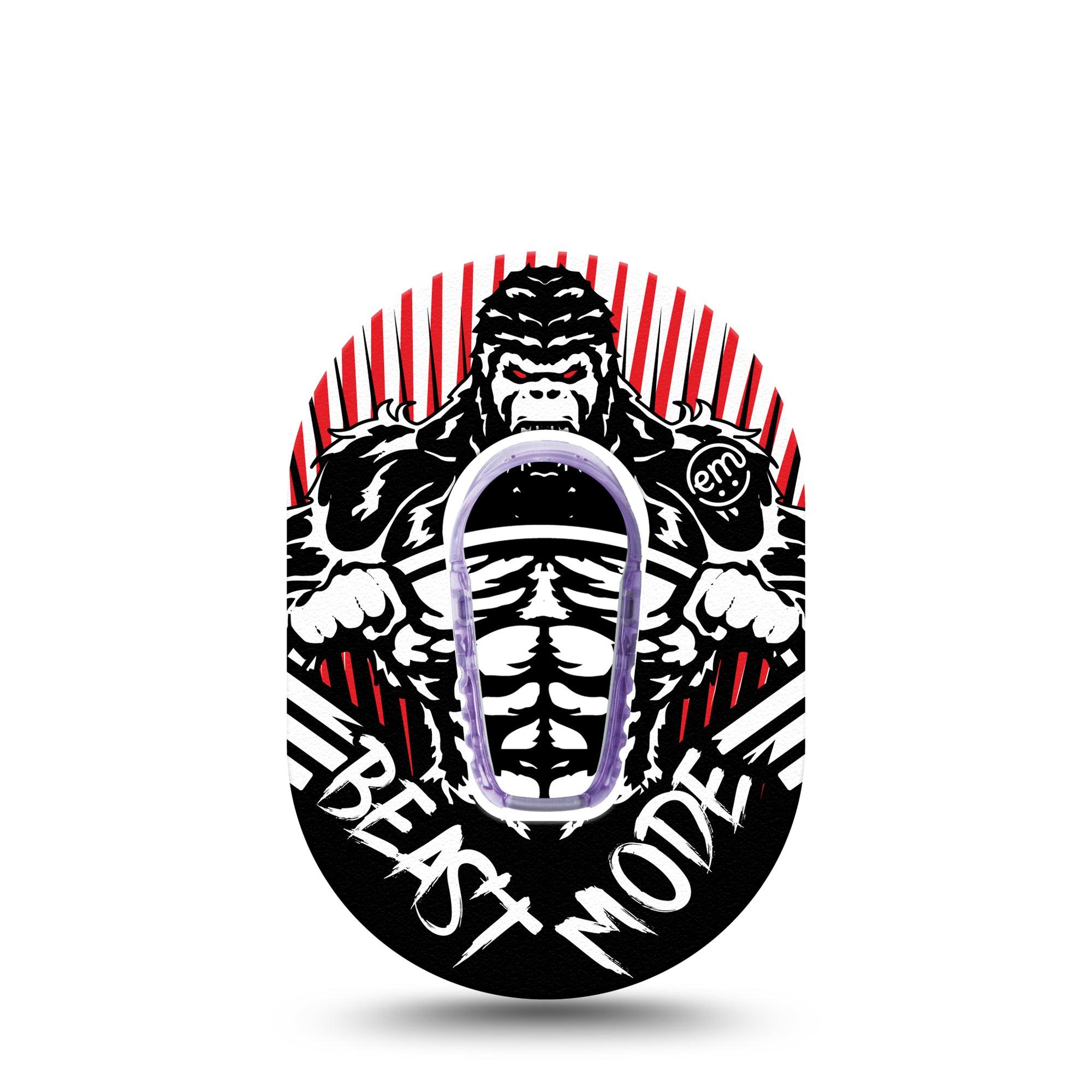 Beast Mode Dexcom G6 Mini Tape with center sticker