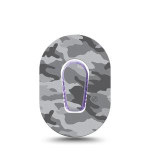 ExpressionMed Gray Camo G6 Mini Tape with center sticker