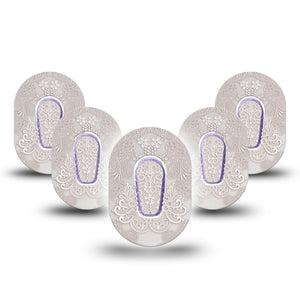 ExpressionMed Vintage Lace Dexcom G6 Mini 5-Pack Tape and Stickers