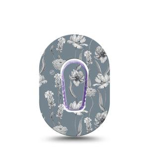 ExpressionMed Muted Petals G6 Mini Tape with center sticker