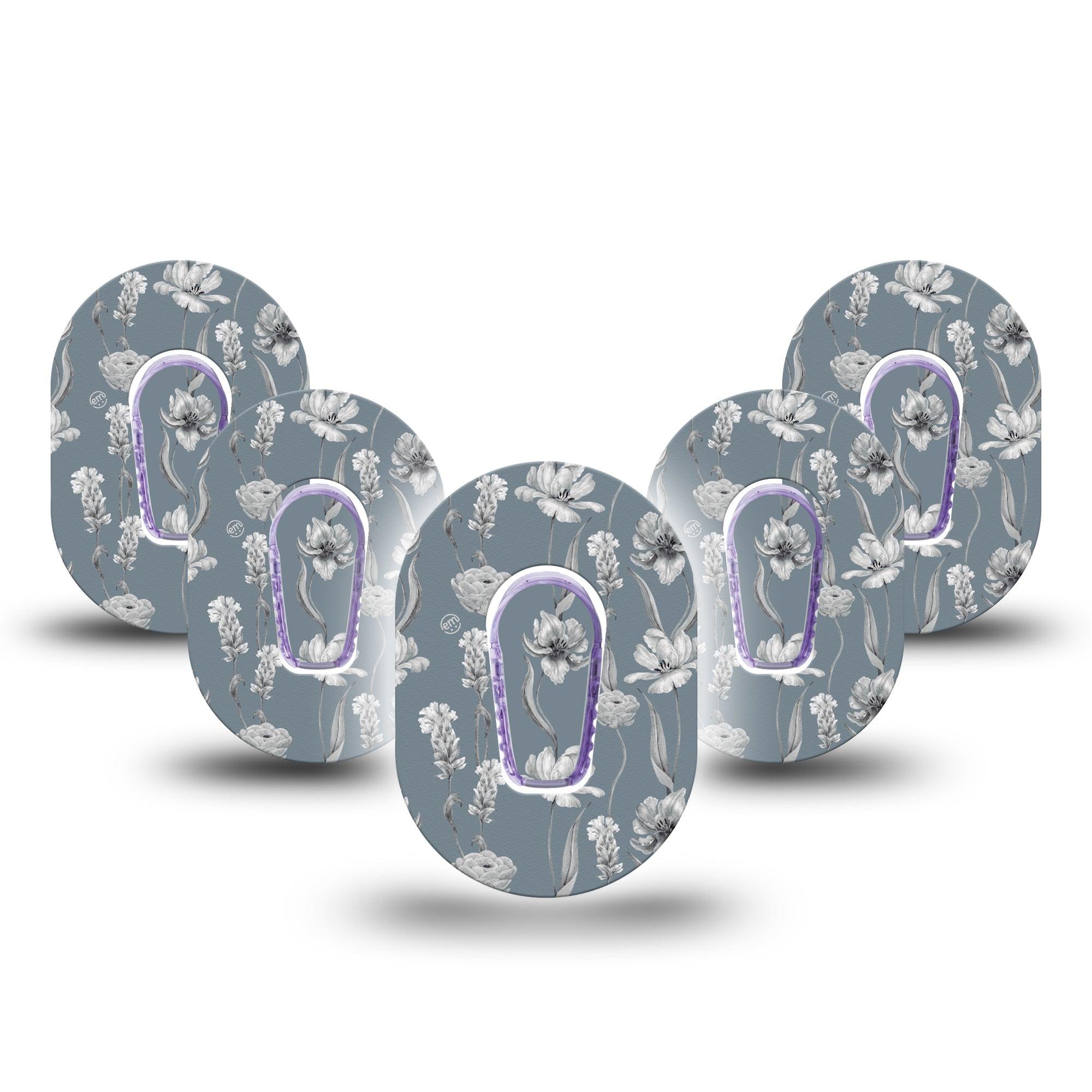 ExpressionMed Muted Petals G6 Mini Tapes with center stickers