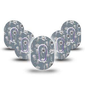 ExpressionMed Muted Petals G6 Mini Tapes with center stickers