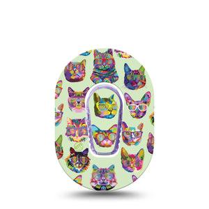 Cat Party Dexcom G6 Mini Tape with center sticker