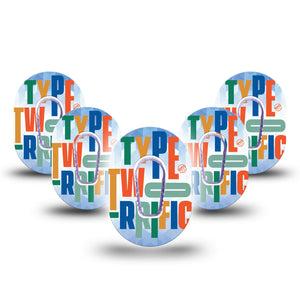 Type Two-rrific G6 Mini Tape 5-Pack with center stickers