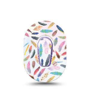 ExpressionMed Feathers Dexcom G6 Mini Tape Single Tape and Single Sticker