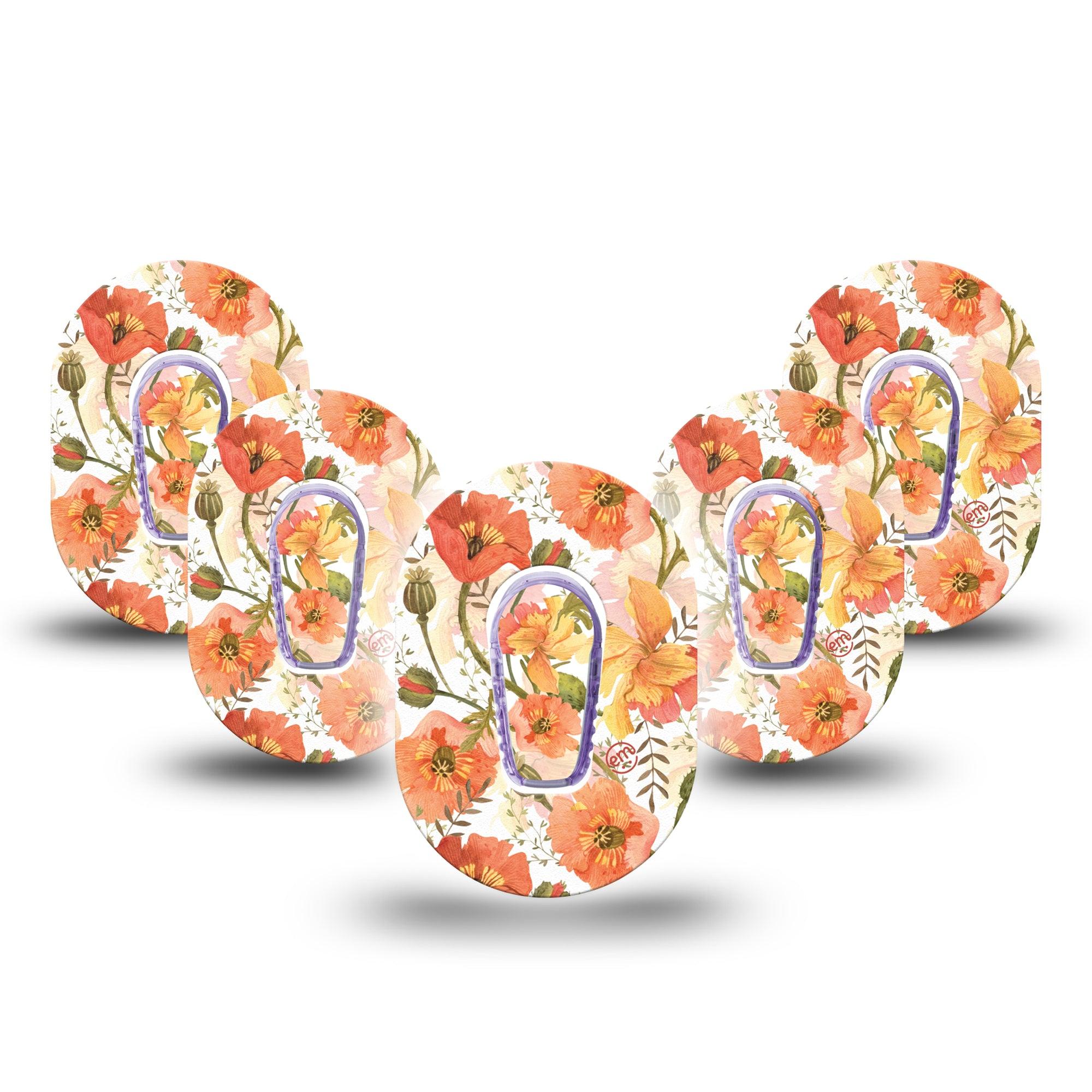 ExpressionMed Peachy Blooms G6 Mini 5-Pack Stickers and Tapes