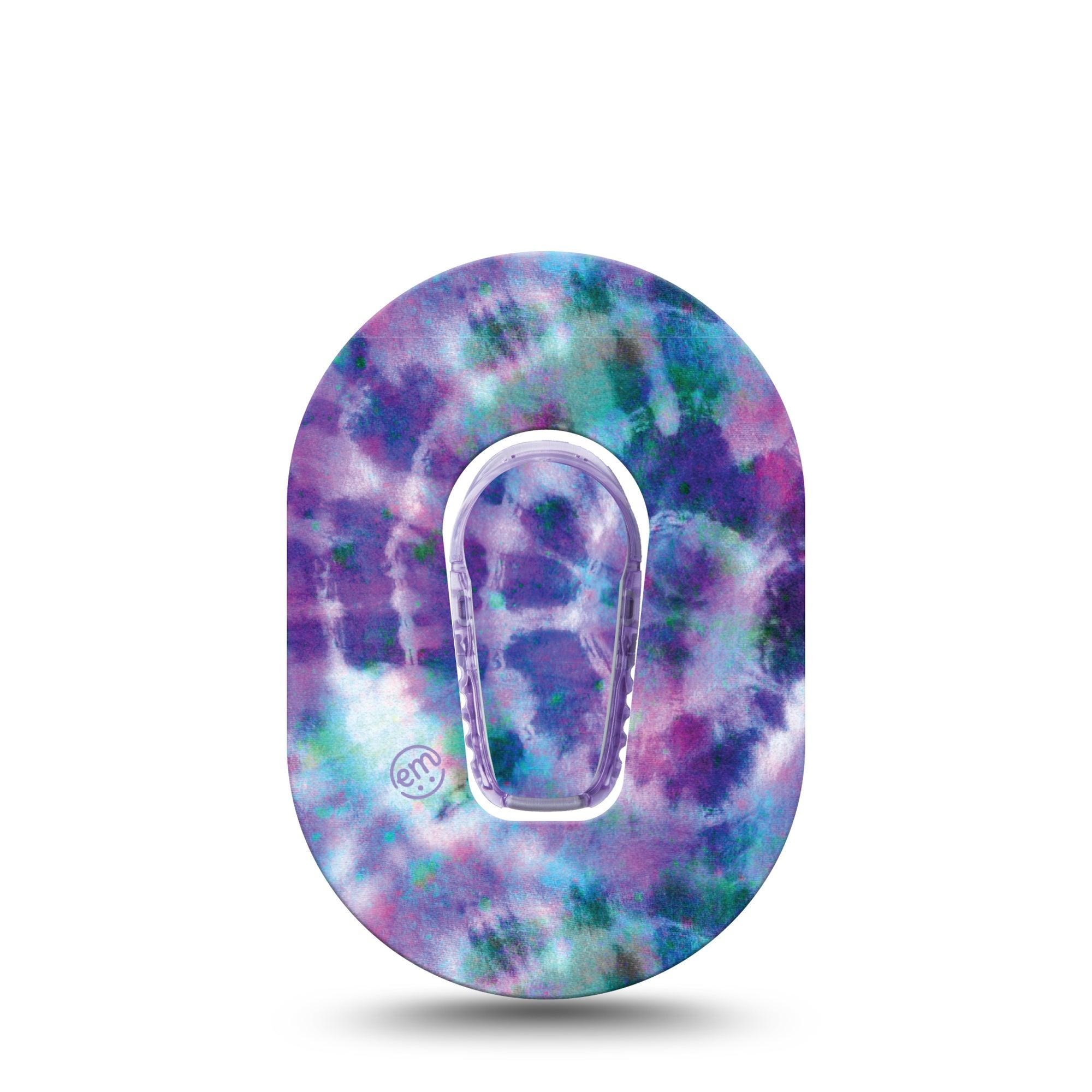 ExpressionMed Purple Tie Dye G6 Mini Tape with center sticker