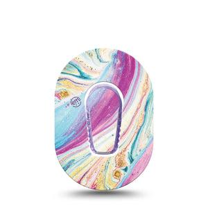 ExpressionMed Shimmering Marble G6 Mini Tape with center sticker