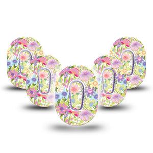 ExpressionMed Fantasy Florals G6 Mini Tapes 5-Pack Stickers and 5-Pack Tapes