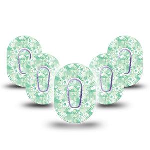 Airy Florals G6 Mini 5-Pack Tapes with center stickers