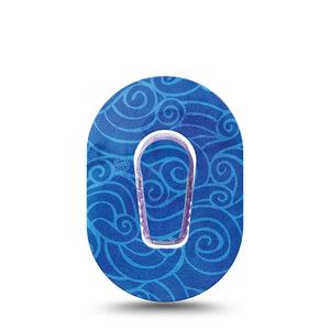 ExpressionMed saltwater seacoast dexcom g6 patch with center sticker