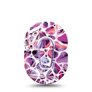 ExpressionMed Purple Pebbles G6 Mini Tape with center sticker