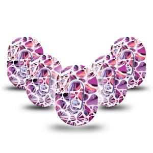 ExpressionMed Purple Pebbles G6 Mini 5-Pack Tapes with center stickerrs