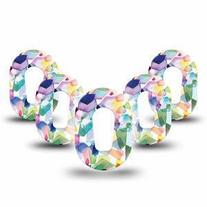 ExpressionMed 5-Pack Kaleidoscope Dexcom G6 CGM Mini Covers