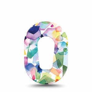 ExpressionMed Kaleidoscope Dexcom G6 CGM Mini Cover Single Tape