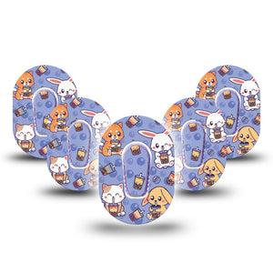 Boda Buddies Dexcom G6 Mini Style Adhesive Patch, 5-Pack Tape and Sticker