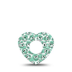 ExpressionMed Happy Cow Print Infusion Set Heart Shape Tape 5-Pack Tape Cheerful Bovine,  Adhesive Tape Continuous Glucose Monitor Design