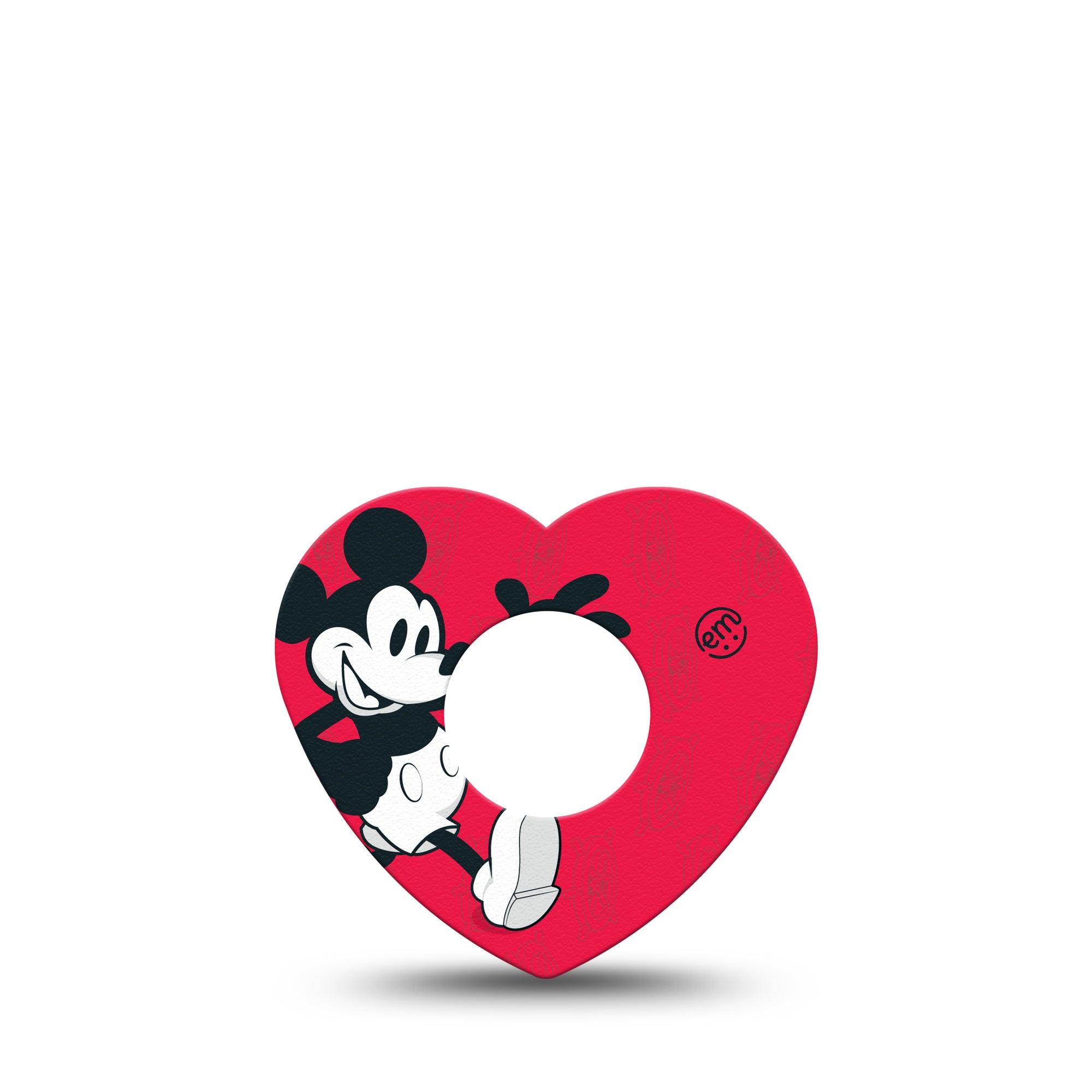ExpressionMed Magical Mouse Infusion Set Heart Shape Tape 5-Pack Mickey Mouse Disney Adhesive Tape Continuous Glucose Monitor Design