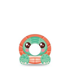 ExpressionMed Turtle Infusion Set Cute Shape Tape 5-Pack Tape Zoopals Reptile Turtle Inspired, Plaster Continuous Glucose Monitor Design