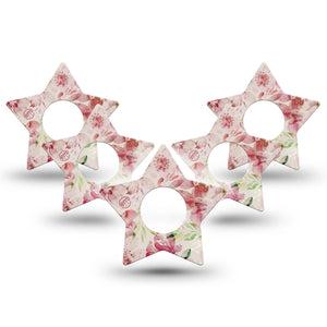 ExpressionMed Ethereal Spring Infusion Set Star Shape 10-Pack Delicate Spring Overlay Patch Continuous Glucose Monitor Design