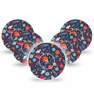 Space Libre Cover 5-Pack Stickers and Tape, Abbott Lingo