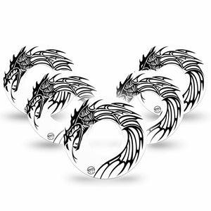 ExpressionMed Black and White Dragon Libre Tape 5-Pack, Abbott Lingo
