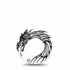 ExpressionMed Black and White Dragon Libre Tape, Abbott Lingo Single Tape