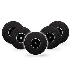 Black Libre Patch 5-Pack, Abbott Lingo 5-Pack Tape and 5-Pack Sticker