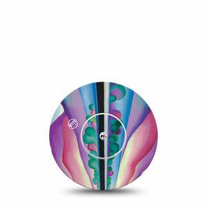 ExpressionMed Lake George Reflection Libre 2 Tape, Single Sticker and Tape, Lake Modern Artwork Inspired, CGM Overlay Patch Design, Abbott Lingo