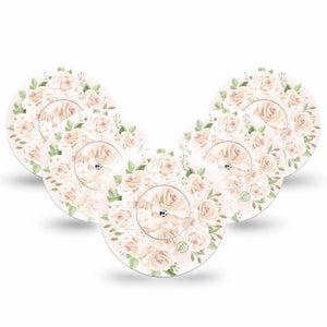 Wedding Bouquet Libre 2 Tape, 5-Pack Tape and 5-Pack Sticker, Floral Wedding Bouquet Themed, CGM Plaster Patch Design, Abbott Lingo