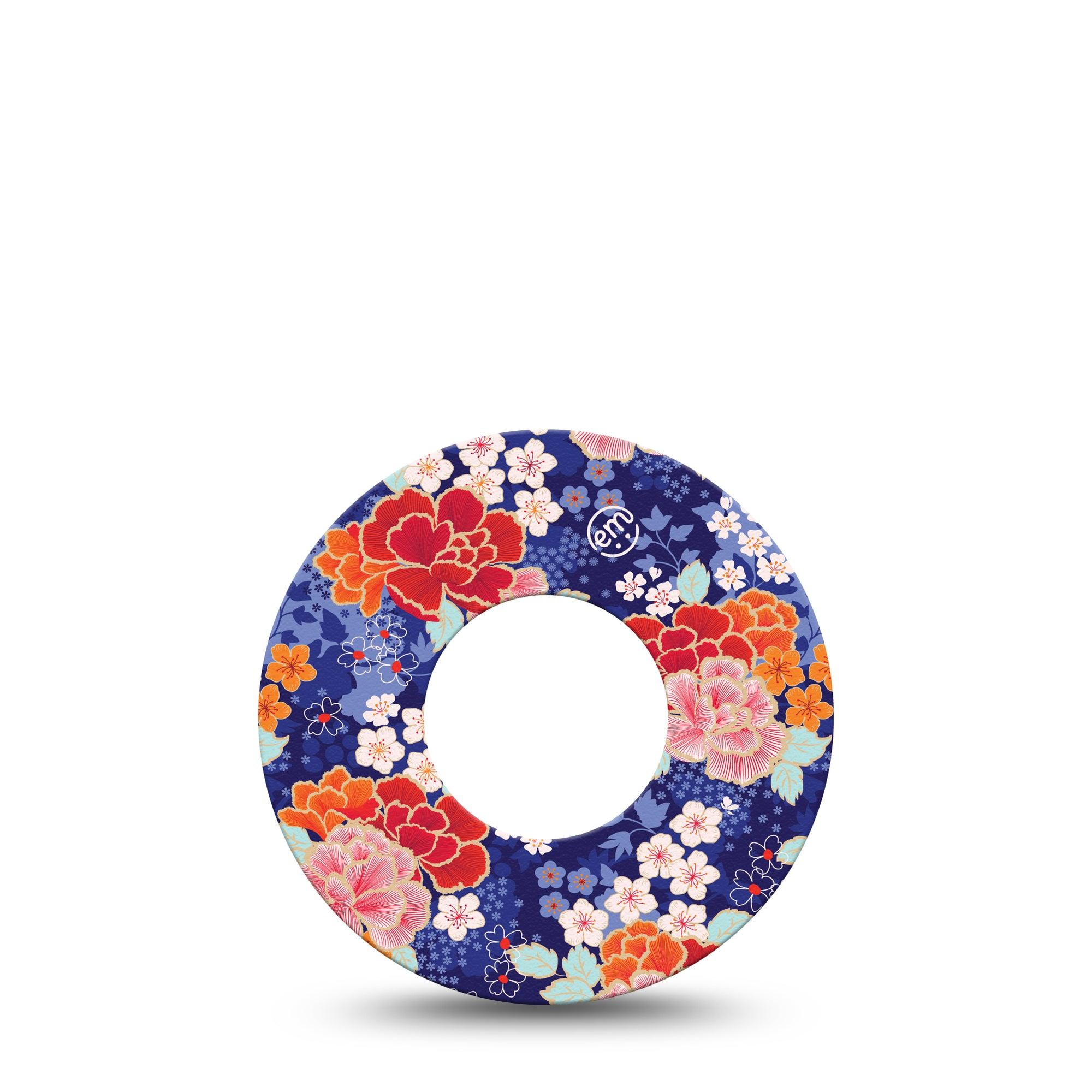 Chinoise Flowers Libre 2 Tape, Single, Decorative Blossoms Inspired, CGM Overlay Patch Design