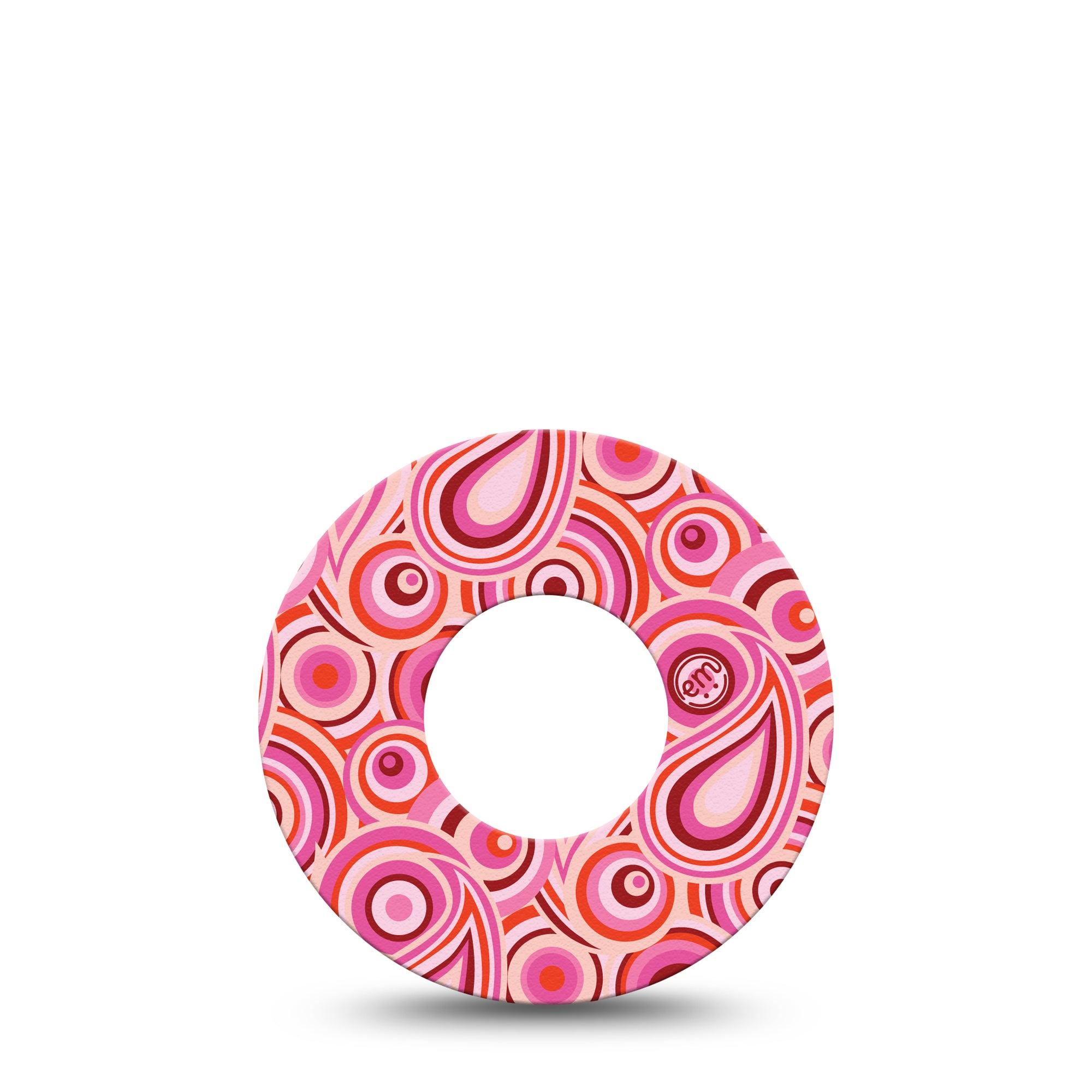 ExpressionMed BB Pink Party Libre Tape, Single, Pink Patterns Themed, CGM Adhesive Patch Design