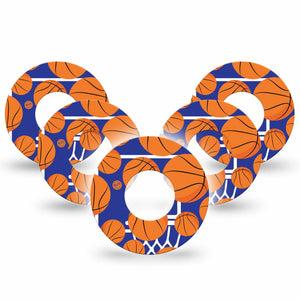 Basketball Freestyle Libre CGM Group Tapes 5-Pack ExpressionMed, Abbott Lingo