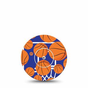 Basketball Freestyle Libre CGM Group Tapes Single Sticker and Tape ExpressionMed, Abbott Lingo