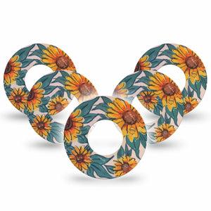 Sunflower Libre Tape 5-Pack, Abbott Lingo