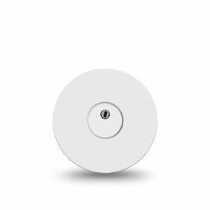 ExpressionMed White Libre 3 Tape, Single, Plain White Themed, CGM Patch Design with Center Sticker