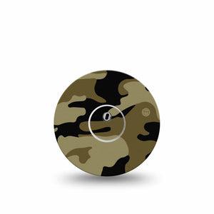 ExpressionMed Camo Freestyle Libre 3 Tape Single Tape and Single Sticker Hunting Concealment, Adhesive Tape Continuous Glucose Monitor Design